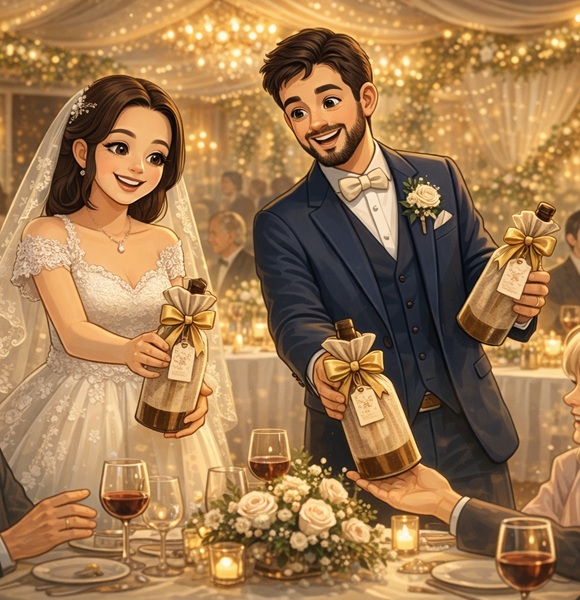 Iuli y Jose en su boda con detalles especiales